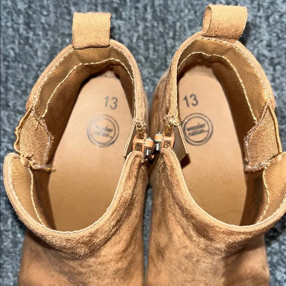 Wonder Nation Tan Little Girl Boots